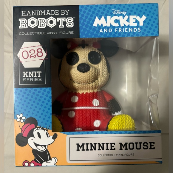 Handmade by robots, Minnie, mouse, collectible, vinyl figure 028 Knit series - Picture 1 of 6